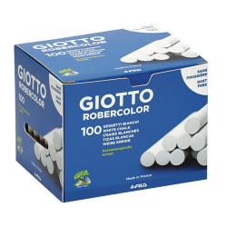 Schoolbordkrijt Giotto wit doos à 100 stuks