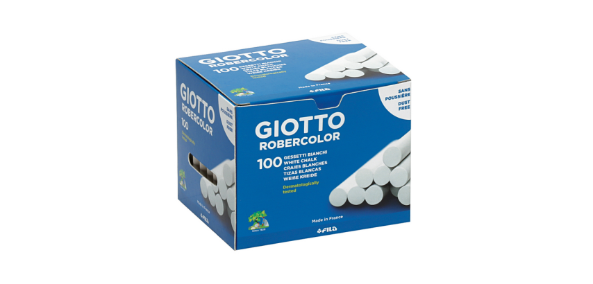 White Giotto blackboard chalk box 100 pieces