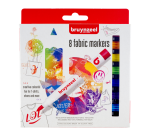 Feutre textile Bruynzeel Teens set 8 couleurs