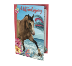 Invitation card Horse 17.5x12.2cm (NL)