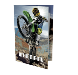 Carte d'invitation Motorcross 9x14cm (NL)