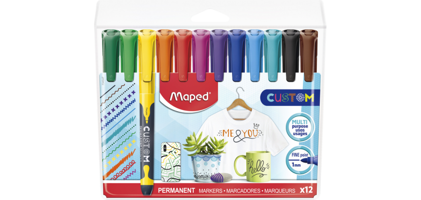 Maped Custom Marker-Set, 12 Stück