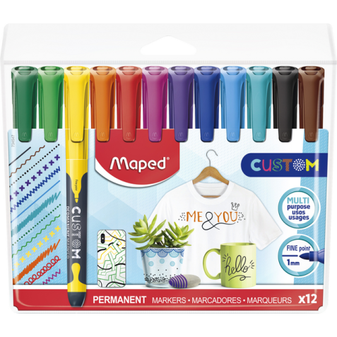 Marqueur Maped Custom set 12 pièces