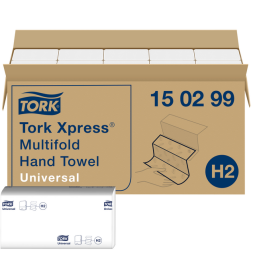 Essuie-mains Tork Xpress Basis H2 150299 Universal multifold 2 épaisseurs blanc