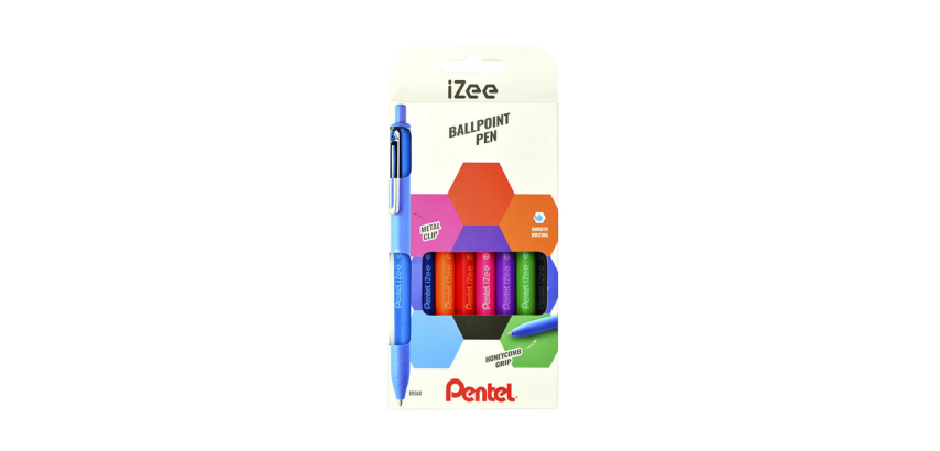 Pentel iZee BX470 Ballpoint Pen Set of 8 Colors