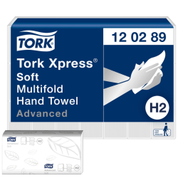 Papel secamanos en zigzag Tork Advanced H2 - Paquete de 3780