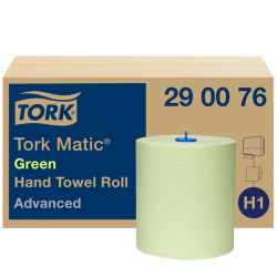 Handdoekrol Tork H1 Matic Advanced 2-laags 150m groen 290076