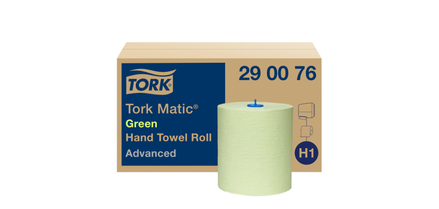 Handdoekrol Tork H1 Matic Advanced 2-laags 150m groen 290076