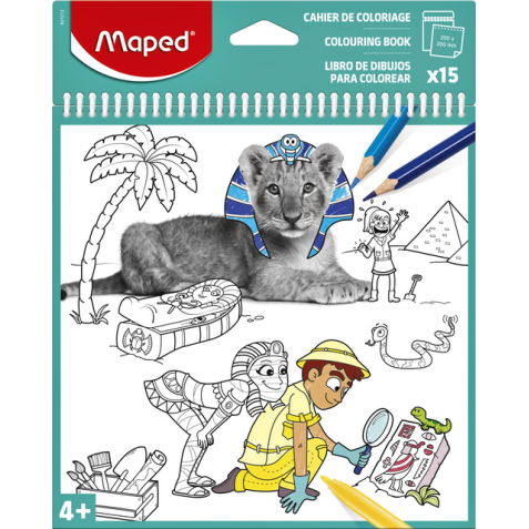 Maped livret de coloriage, pages détachables, ft 20 x 20 cm, paquet de 15 feuilles