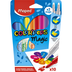 Viltstift Maped Color'Peps Magic set á 10 kleuren