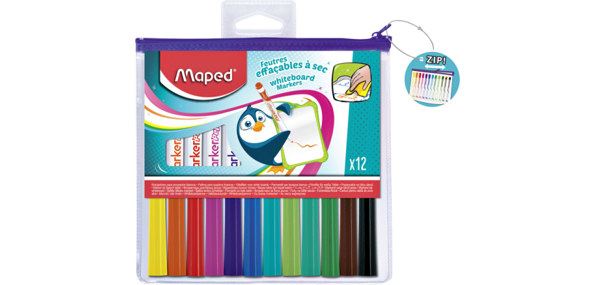 Maped Whiteboard Marker Marker'Peps Set 12 Farben