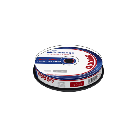 CD-RW MediaRange 700Mo 80min 12x speed 10 pièces