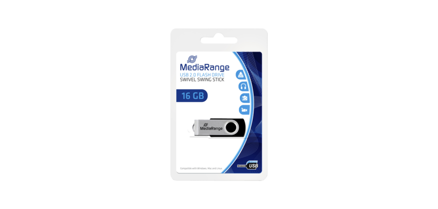 Clé USB 2.0 MediaRange 16Go