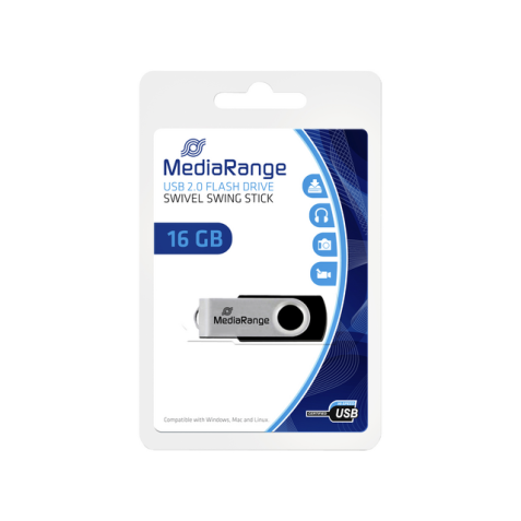 Clé USB 2.0 MediaRange 16Go