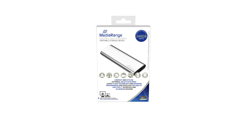 DE_MEDIARANGE SSD FESTPLATTE EXTERN 256GB