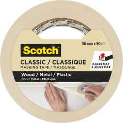 Ruban de masquage Scotch Classic 36mmx50m beige