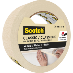 Ruban de masquage Scotch Classic 36mmx50m beige