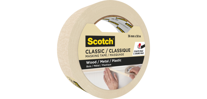 Ruban de masquage Scotch Classic 36mmx50m beige