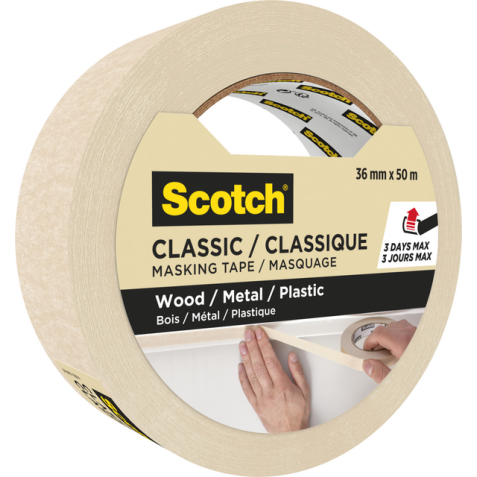 Afplaktape Scotch Classic 36mmx50m beige