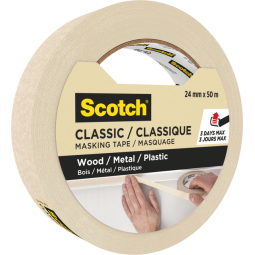 Ruban de masquage Scotch Classic 50mx24mm beige