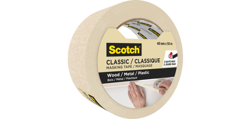 Ruban de masquage Scotch Classic 48mmx50m beige