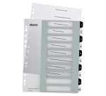 Leitz WOW printbare index, 10 tabs, zwart-wit
