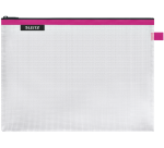 Pochette à fermeture zip WOW Traveller, L, fuchsia