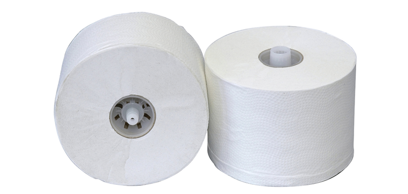 Papier toilette Recycled à embout 2 ép 100m blanc