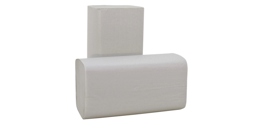Handdoek Cleaninq H3 z-vouw 2-laags 240x230mm 20x190 vel wit