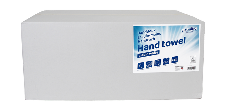 Essuie-mains Cleaninq pli-Z 2 épaisseurs 240x210mm 20x 160 feuilles blanc