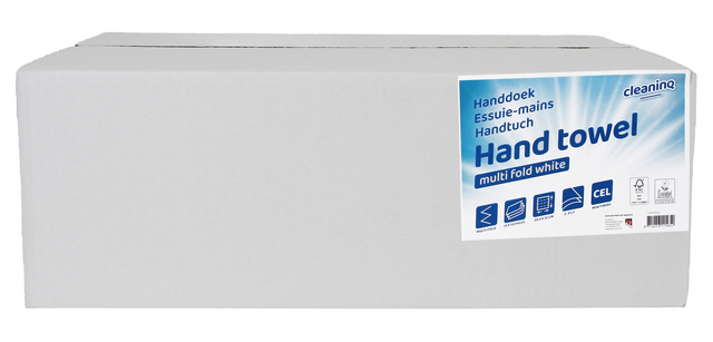 Essuie-mains Cleaninq H2 pli-I 2 épaisseurs 203x320mm 25x 120 pièces blanc