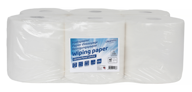 Cleaninq Wiping Paper M2 2-ply 6x 450 sheets white