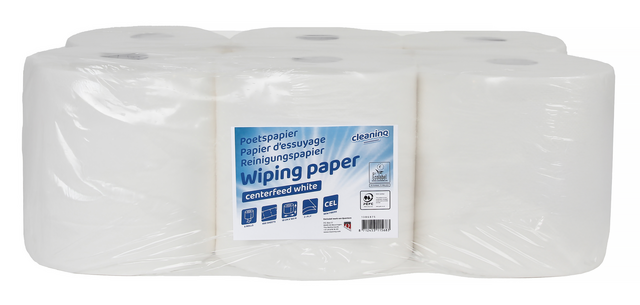Poetspapier Cleaninq medium 2-laags 450 vel wit