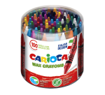 Craie à la cire Carioca Maxi boîte 100 pièces assorti