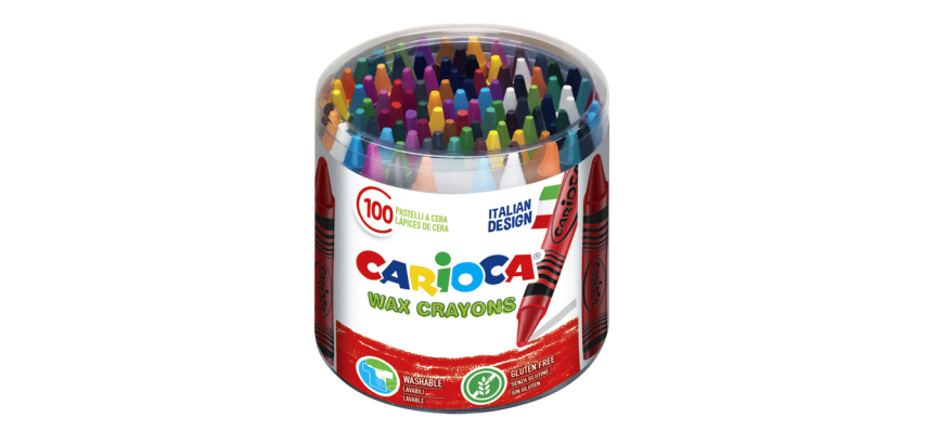 Wachsmalstifte Carioca Maxi Box 100 Stück sortiert