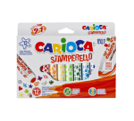 Feutre Carioca Tampon 2-en-1 assorti set 12 pièces
