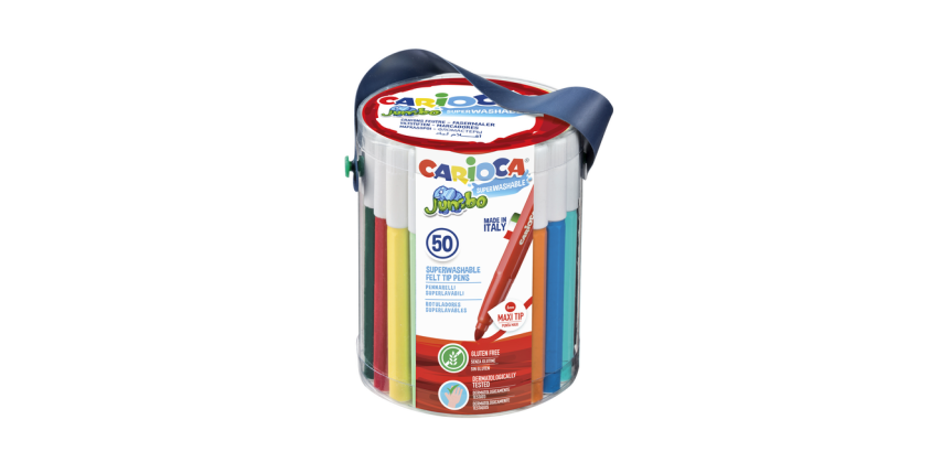 <cite>Carioca Jumbo Maxi Filzstifte, sortiertes Set, 50 Stück</cite>