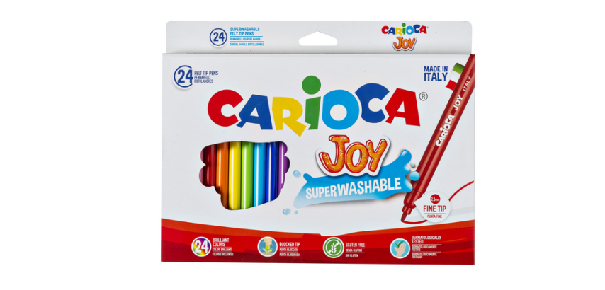 Carioca Joy Felt-Tip Pen Assorted Set 24 Pieces