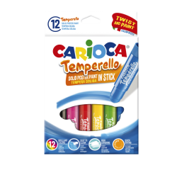 Gouache Carioca Temperello set 12 pièces assorti