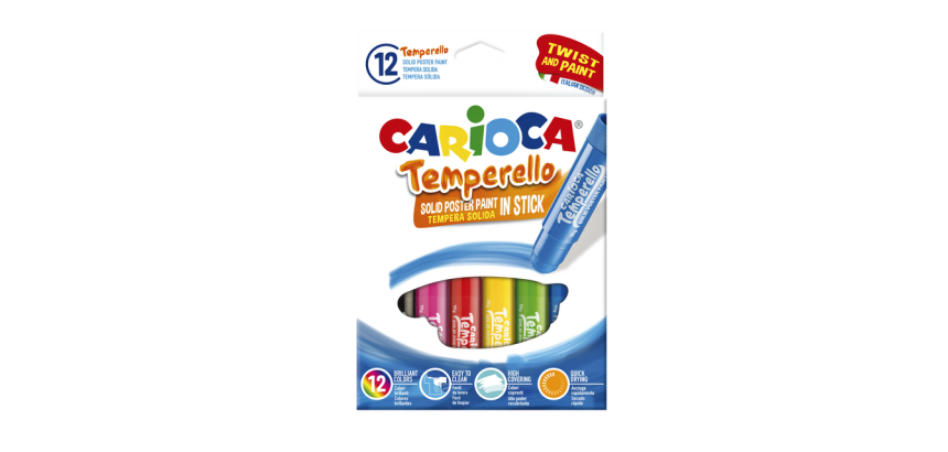 Gouache Carioca Temperello set 12 pièces assorti