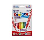 Feutre Carioca Birello double pointe assorti set 12 pièces