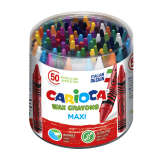 Craie à la cire Carioca Maxi boîte 50 pièces assorti