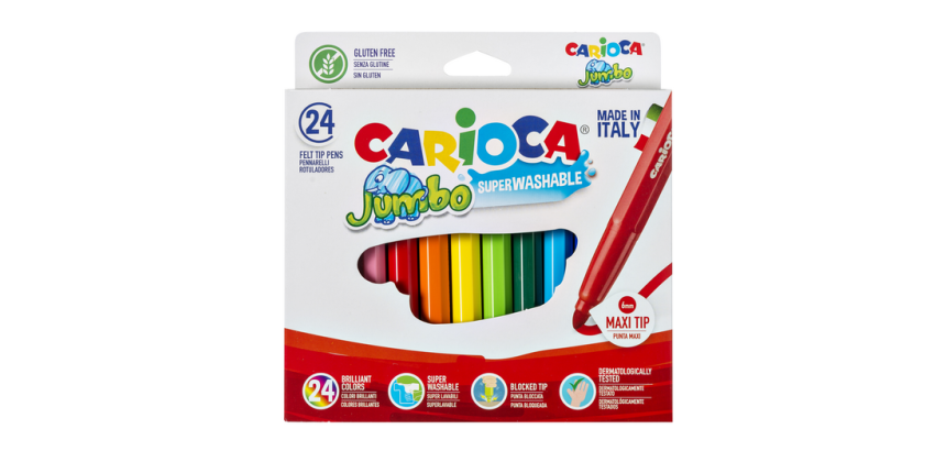 Carioca Jumbo Maxi Filzstifte Set 24 Stück sortiert