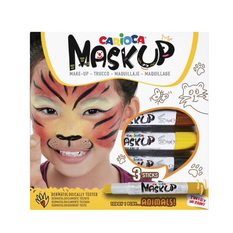 Feutre Carioca Make-up animaux set 3 couleurs