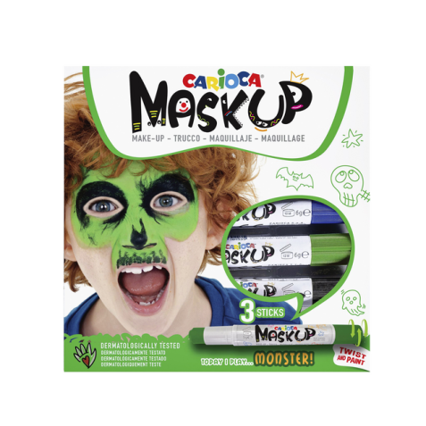 Feutre Carioca Make-up monstre set 3 couleurs