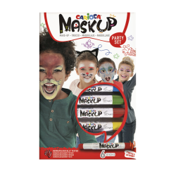 Feutre Carioca Make-up fête set 6 couleurs