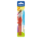 Penseel Pelikan blister à 3 stuks assorti