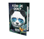 Uitnodigingen Panda 13.5x9cm