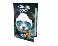 Carte d'invitation Panda 13,5x9cm (NL)