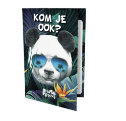 Carte d'invitation Panda 13,5x9cm (NL)